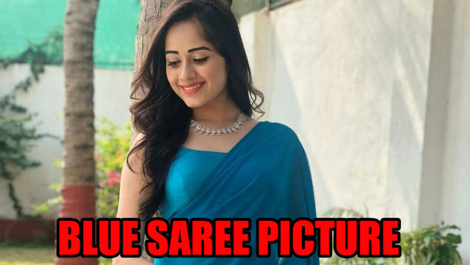 Jannat Zubair sets internet on fire in latest blue saree picture
