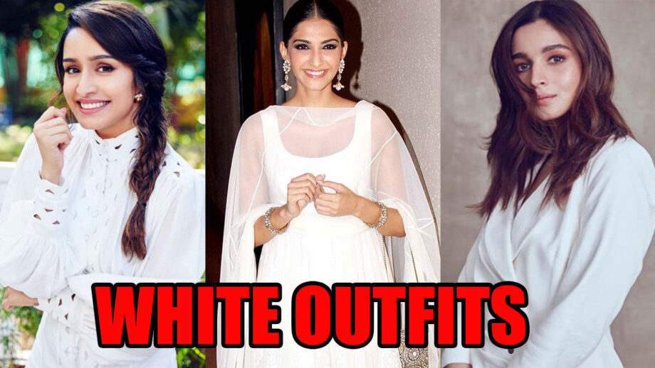 Ladies In White: Shraddha Kapoor, Sonam Kapoor, Alia Bhatt Showed Their LOVE For White Outfits 7