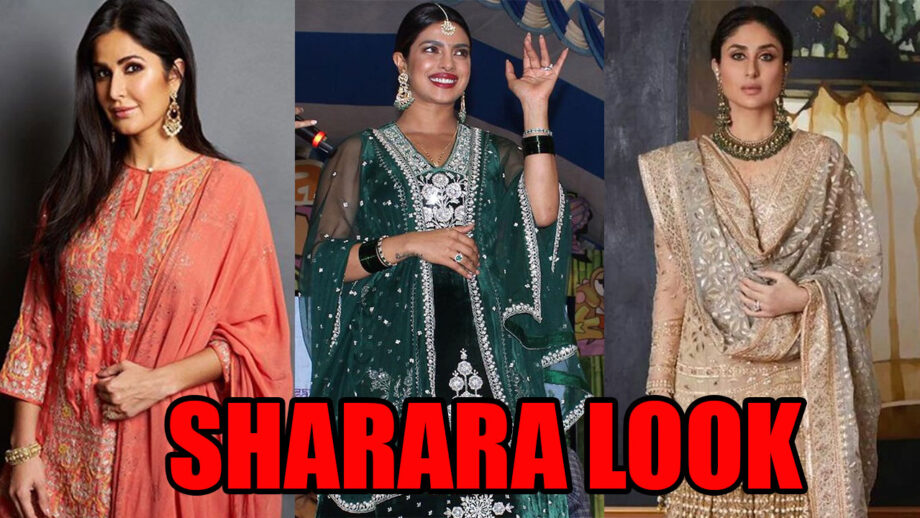 Modern Sharara Style: Katrina Kaif, Priyanka Chopra And Kareena Kapoor Looking Like A Gleam Of Sunshine 6