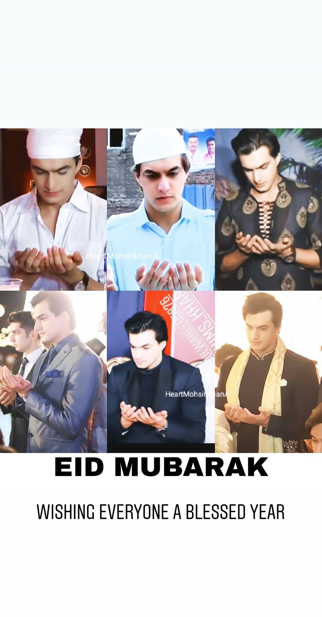 Mohsin Khan wishes Eid Mubarak to fans