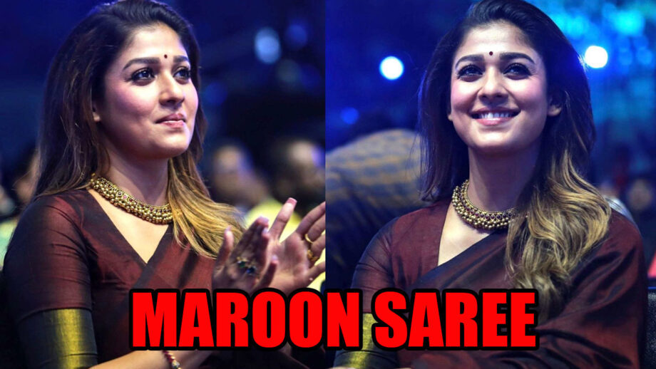 Nayanthara's Cotton Maroon Saree Is A Must-Have This Festive Season, Here's Why