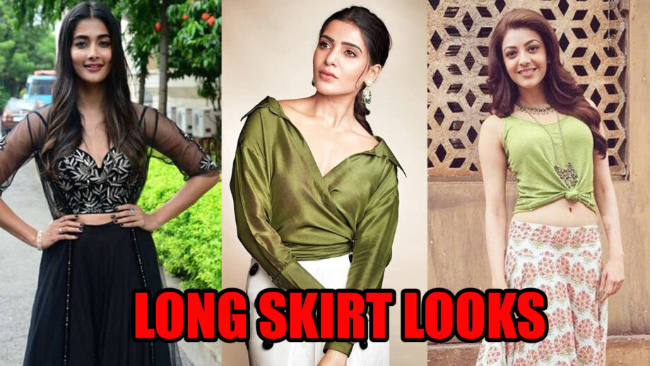 Pooja Hegde, Samantha Akkineni, And Kajal Aggarwal Know Different Ways to Wear a Long Skirt for a Chic Look 3