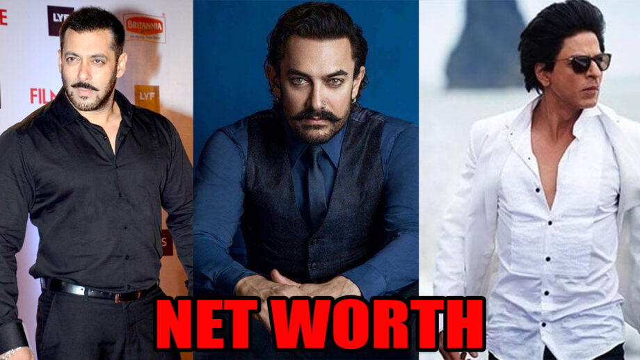 Salman Khan, Aamir Khan & Shah Rukh Khan's joint net worth will leave fans SHOCKED