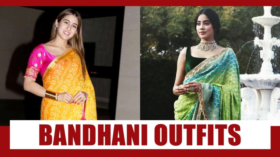 Sara Ali Khan To Janhvi Kapoor: The Most Elegant Bandhani Outfits Of All Time