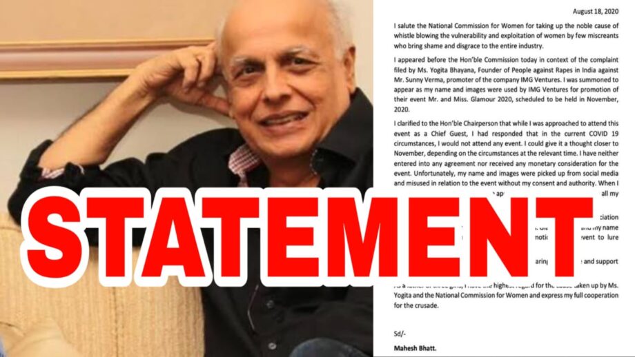 Sexual Harassment Case: Filmmaker Mahesh Bhatt appears before NCW, issues statement