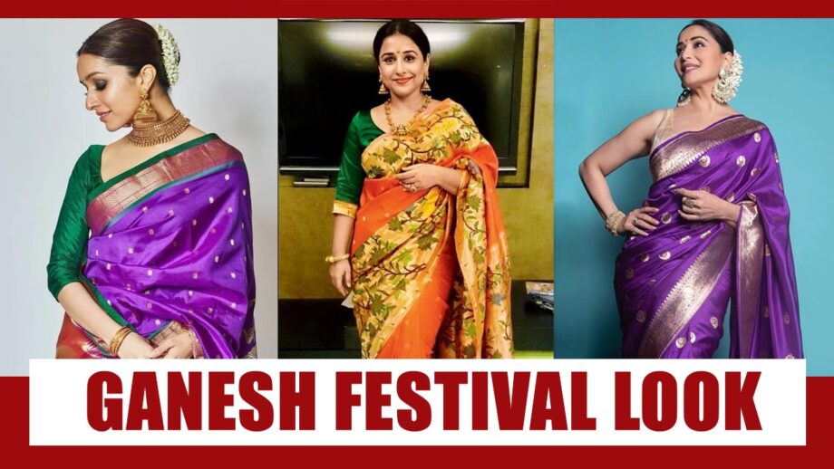 Shraddha Kapoor, Vidya Balan, Madhuri Dixit Nene: 5 Paithani Saree Designs To Amp Up Your Look This Ganesh Festival
