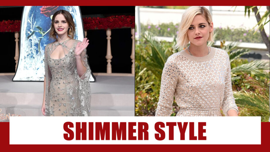 Slaying In Shimmer: Emma Watson And Kristen Stewart’s Wardrobe For Your Outfit Inspo