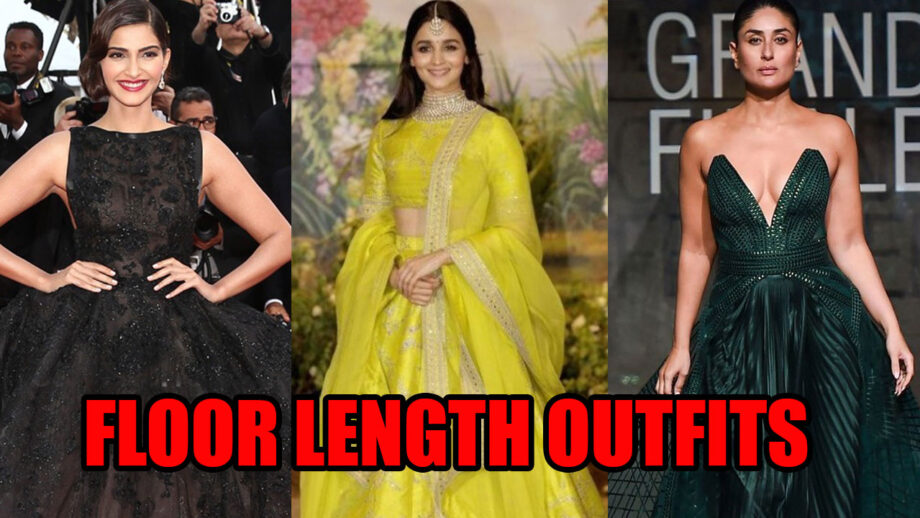 Sonam Kapoor VS Alia Bhatt VS Karisma Kapoor: Actresses Who Flaunted Floor Length Outfits The BEST 6