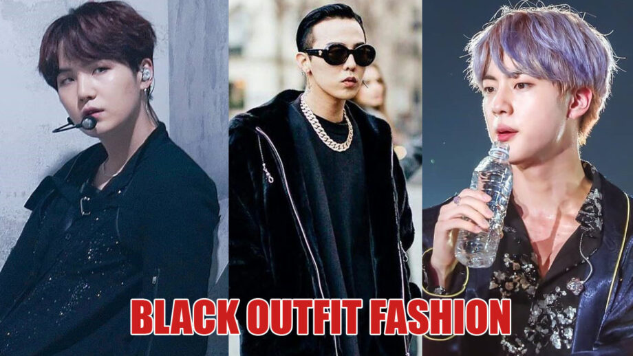 SUGA, G-Dragon, Kim Seok-Jin Know How to Style Black Outfits