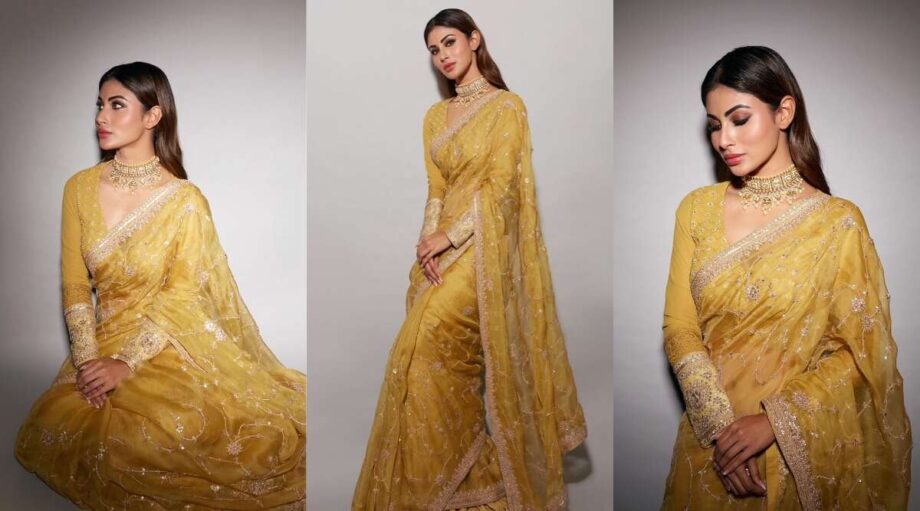 Surbhi Chandna, Dipika Kakar And Mouni Roy Knows How To Wear Sarees With Long Blouses - 0