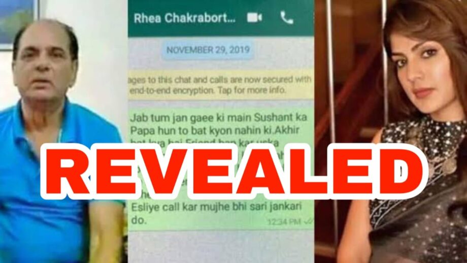 Sushant Singh Rajput Death: Whatsapp chat of Sushant Singh Rajput's father and Rhea Chakraborty REVEALED