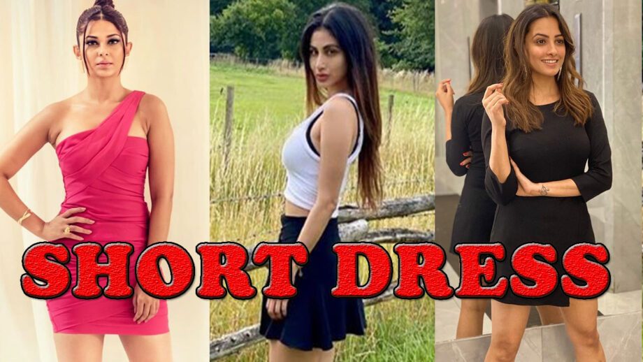 Take Short Dress Look Ideas From Jennifer Winget Mouni Roy And Anita Hassanandani S Wardrobes Iwmbuzz Mouni roy is the divine beauty of the small screen. jennifer winget mouni roy