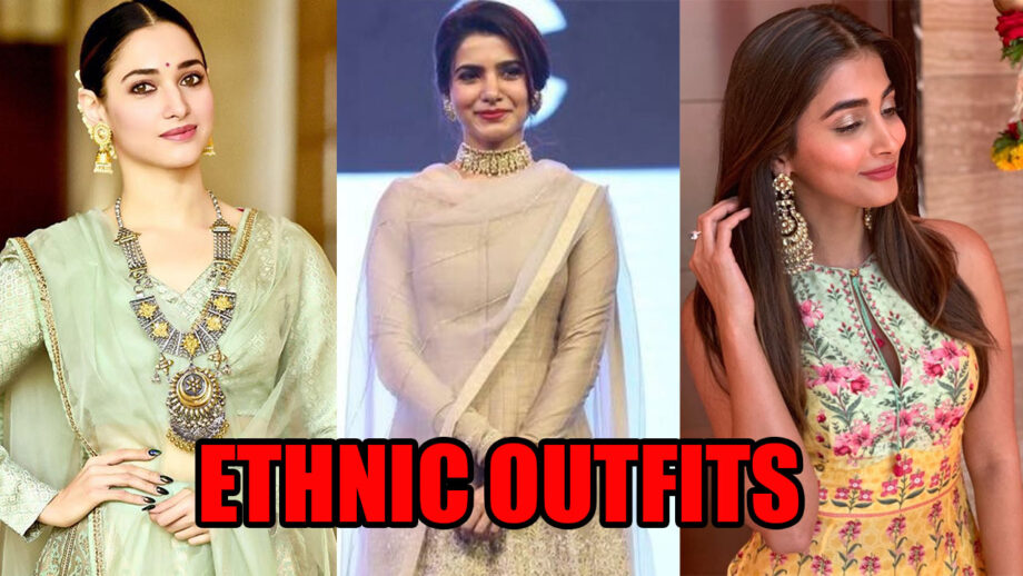 Tamannaah Bhatia, Samantha Akkineni, Pooja Hegde: Inspiring Ethnic Festival Outfits To Look Like ‘Queen’ 6