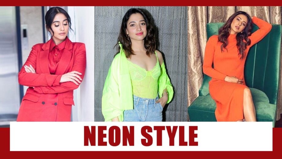 Vibrant Styles: Regina Cassandra, Tamannaah Bhatia And Rakul Preet Singh Look Bold and Confident In NEON Shades