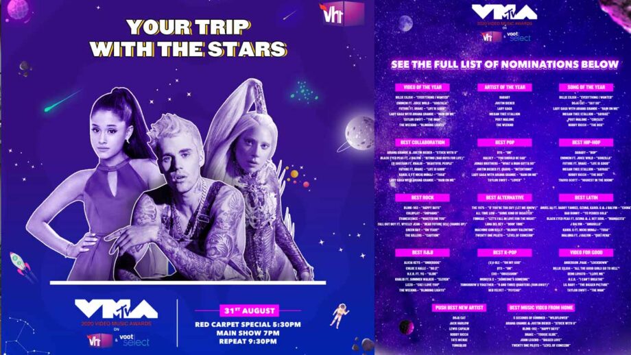 Voot Select and Vh1 India kick-off the first major award event since the pandemic – 2020 Video Music Awards