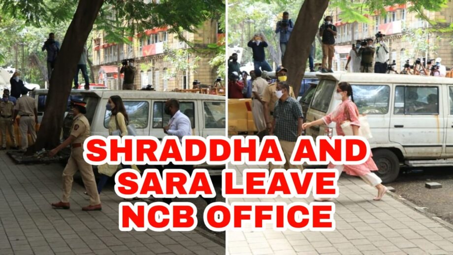 After Deepika Padukone, Sara Ali Khan & Shraddha Kapoor spotted leaving NCB office after almost 7 hours of questioning