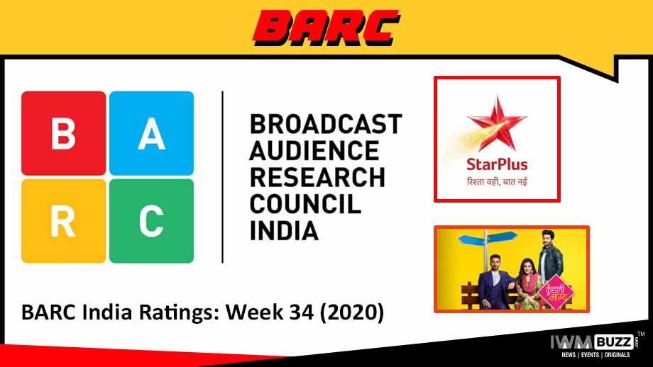 BARC India Ratings: Week 34 (2020); Star Plus and Kundali Bhagya on top