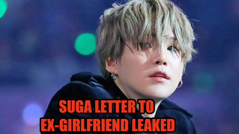 Check Out! BTS Suga’s letter to his ex-girlfriend LEAKED 1