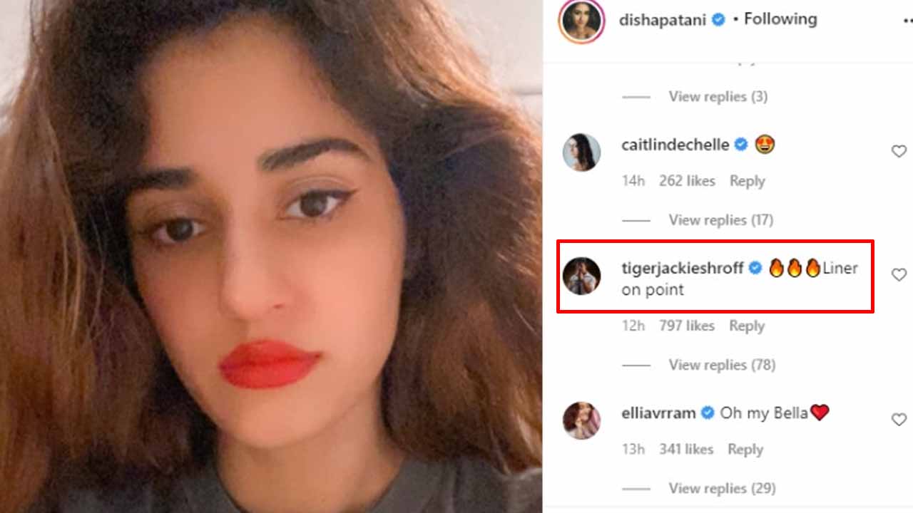 Disha Patani sets internet on fire with hot look, Tiger Shroff comments 'liner on point'