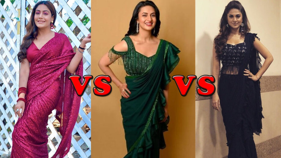 Divyanka Tripathi Vs Jennifer Winget Vs Surbhi Chandna: Who Is The Sexiest Actress In A Georgette Sequinned Saree?