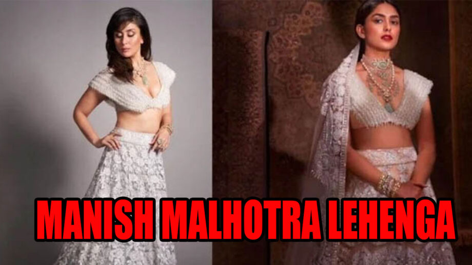 Fashion Faceoff: Mrunal Thakur Vs Kareena Kapoor Khan: Who Wore Manish Malhotra's Silver Embellished Lehenga Better? 3