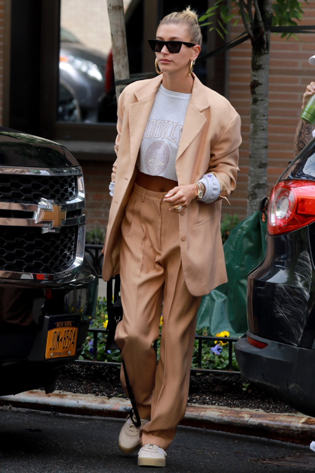 Hailey Bieber's Pant Suit Looks Are Worth Stealing - 2