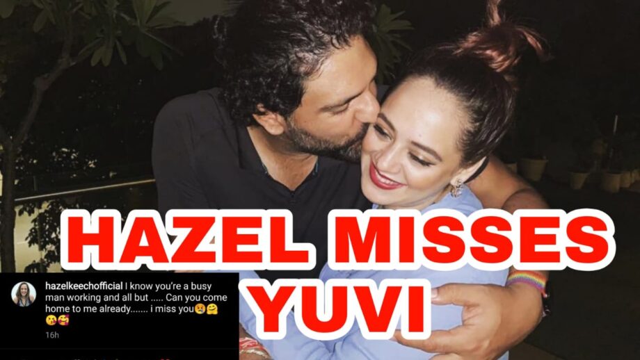 Hazel Keech misses Yuvraj Singh, cricketer runs to her