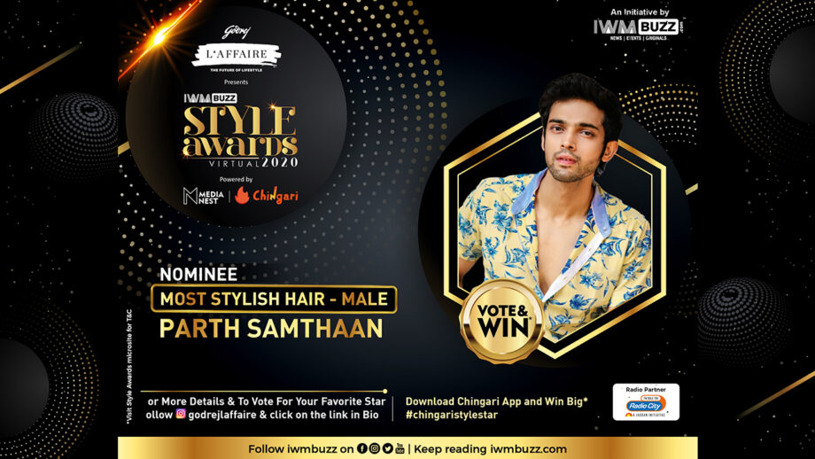 Headline: IWMBuzz Style Award: Will Parth Samthaan win the Most Stylish Hair (Male)? Vote Now!