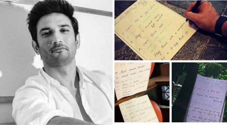 Here's a complete List Of Sushant Singh Rajput's To-Do-List 1