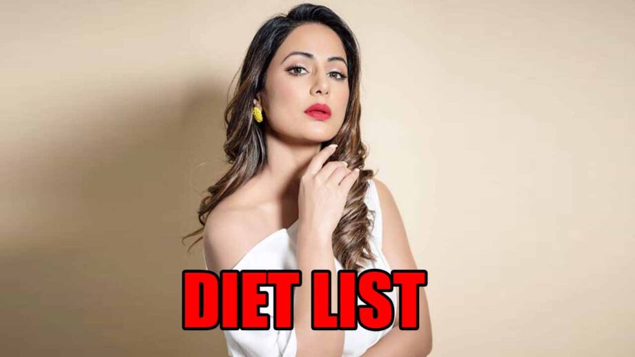 Hina Khan’s Diet List Revealed