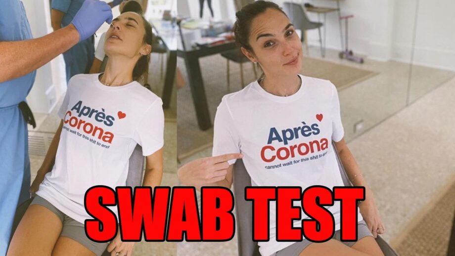 In Pictures: Wonder Woman Gal Gadot takes the swab test