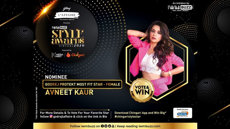 IWMBuzz Style Award: Will Avneet Kaur win the Most Fit Star (Female)? Vote Now!
