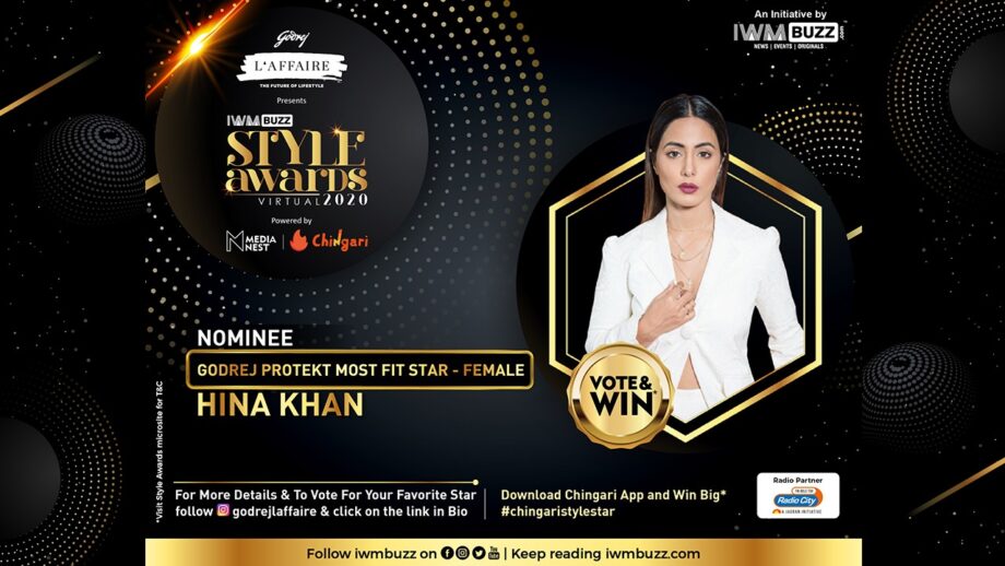 IWMBuzz Style Award: Will Hina Khan win the Most Fit Star (Female)? Vote Now!