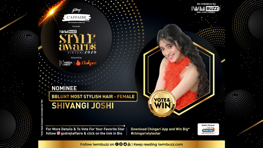 IWMBuzz Style Award: Will Shivangi Joshi win the Most Stylish Hair (Female)? Vote Now!