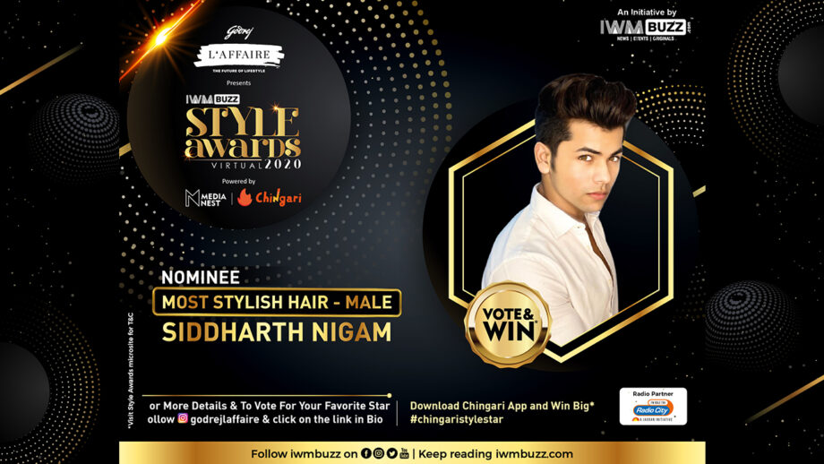 IWMBuzz Style Award: Will Siddharth Nigam win the Most Stylish Hair (Male)? Vote Now!