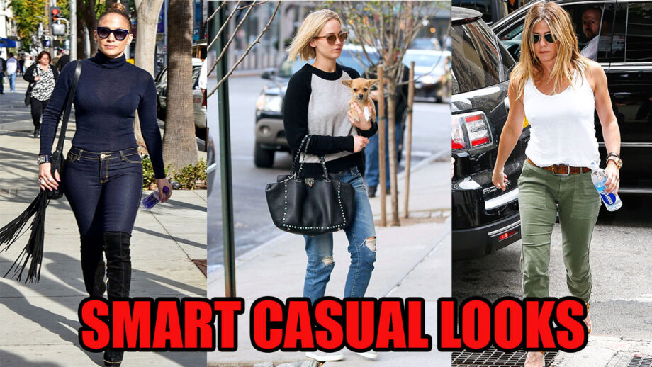 Jennifer Lopez, Jennifer Lawrence, and Jennifer Aniston's Adorable Smart Casual Looks 7