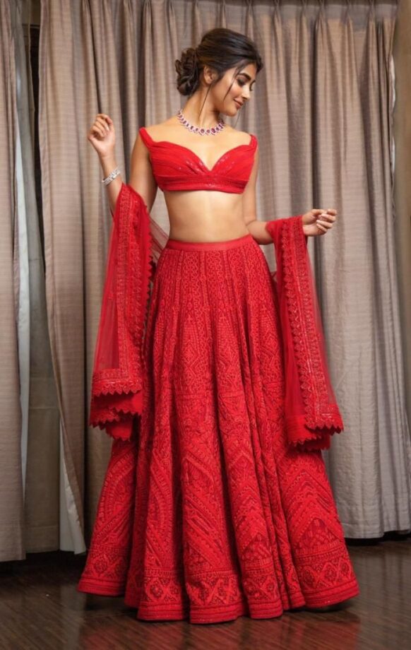 Pooja Hegde To Rakul Preet Singh; Celebs In RED Hot Looks - 1