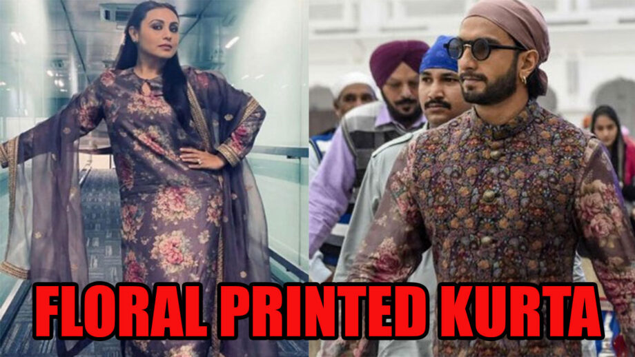 Ranveer Singh VS Rani Mukerji: Who Wore Better Floral Printed Kurta Sabyasachi Outfit?
