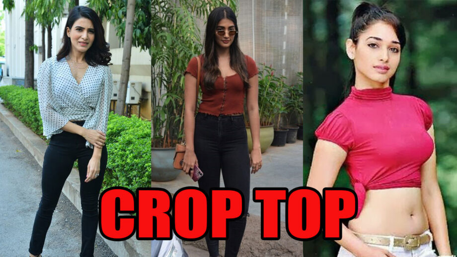 Samantha Akkineni, Pooja Hegde, Tamannaah Bhatia's fashionable crop tops for your wardrobe 6