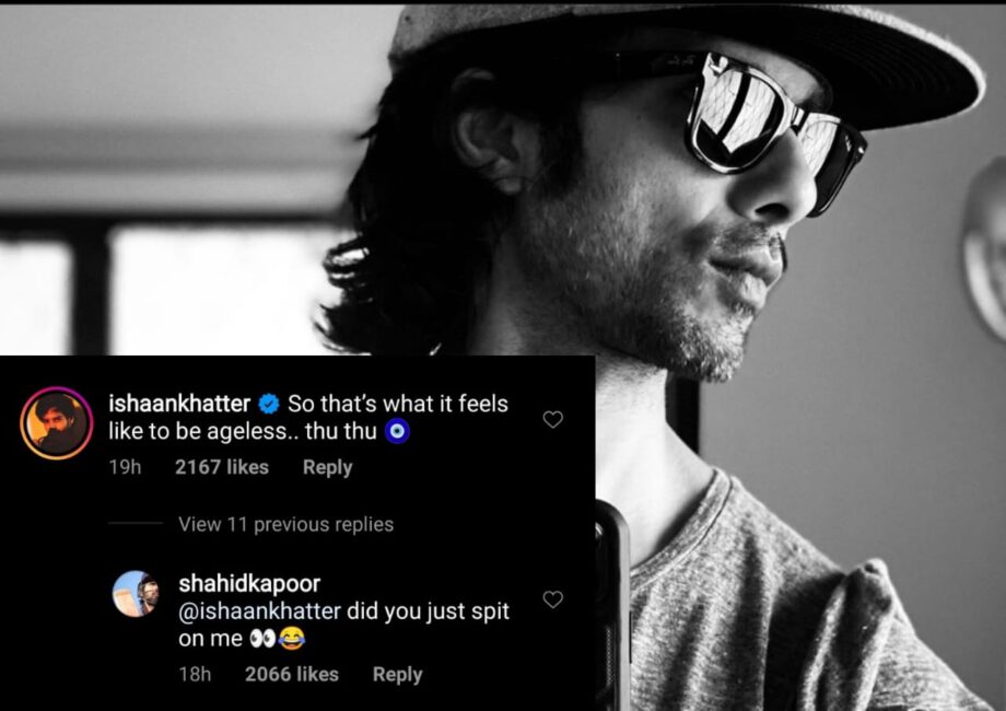 Shahid Kapoor shares latest hot selfie, why does brother Ishaan Khatter comment 'thu thu'?