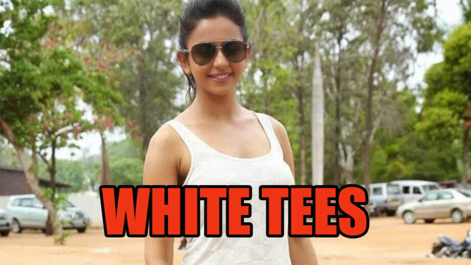 Take Cues From Rakul Preet Singh And Amp Up Your Fashion Game In White Tees!