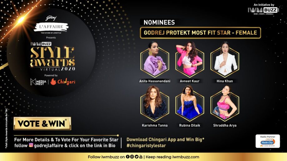 Vote Now: Who is the Most Fit Star (Female)? Shraddha Arya, Avneet Kaur, Rubina Dilaik, Karishma Tanna, Hina Khan, Anita Hassanandani 2