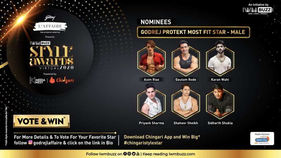 Vote Now: Who is the Most Fit Star (Male)? Gautam Rode, Shaheer Sheikh, Sidharth Shukla, Asim Riaz, Priyank Sharma, Karan Wahi 2