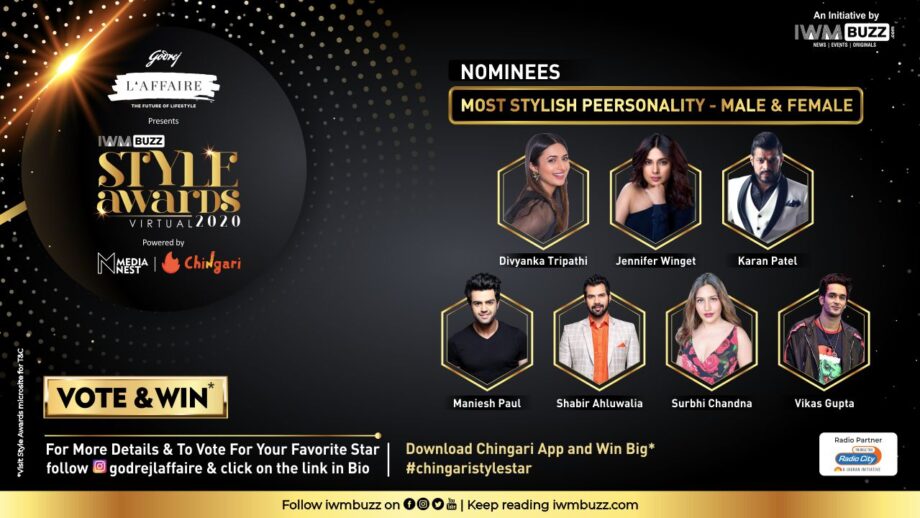 Vote Now: Who is the Most Stylish Personality (Male and Female)? Vikas Gupta, Surbhi Chandna, Jennifer Winget, Karan Patel, Divyanka Tripathi, Shabir Ahluwalia, Maniesh Paul 2