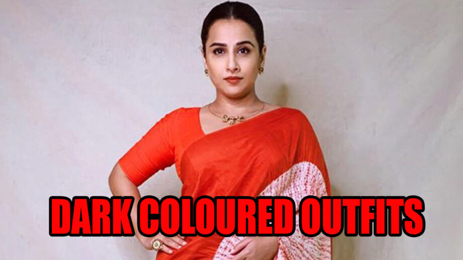 Want A Perfect Click This Festival Season? Try Dark Coloured Outfits From Vidya Balan's Closet