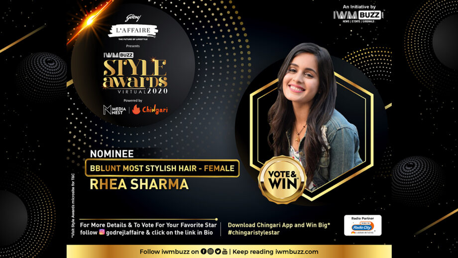 Will Rhea Sharma win the Most Stylish Hair (Female)? Vote Now!