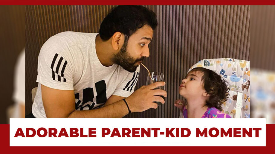 Witness Adorable Parent-Kid Moments Of MI Captain Rohit Sharma