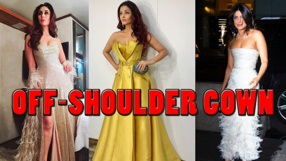 Aishwarya Rai Bachchan, Kareena Kapoor, And Priyanka Chopra's Hottest Looks In Off-Shoulder Gown
