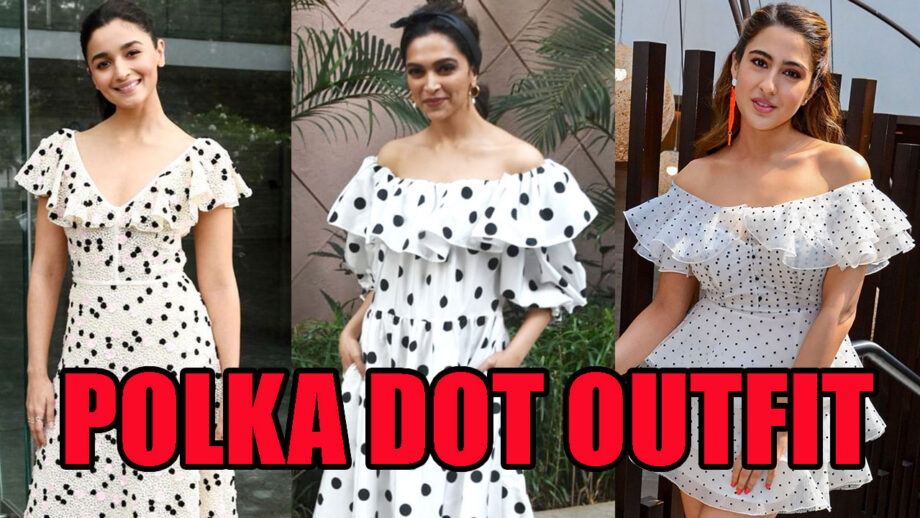 Alia Bhatt, Deepika Padukone, And Sara Ali Khan Look Drop-Dead Gorgeous In Polka Dot One-Piece Outfit 7