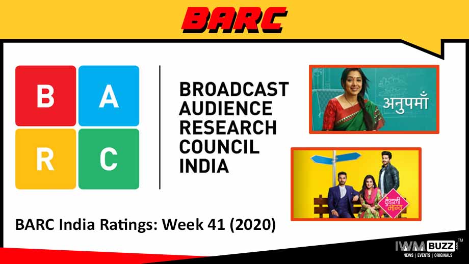 BARC India Ratings: Week 41 (2020); Anupamaa overtakes Kundali Bhagya